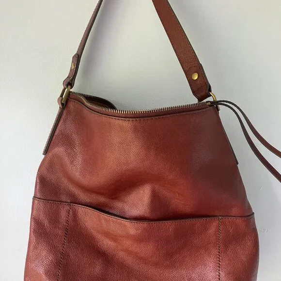 Fossil Brown Leather Shoulder/Crossbody Bag - Picture 2 of 7
